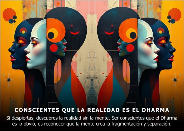 Imagen del escrito; Conscientes que la realidad es el Dharma, de Jack Kornfield