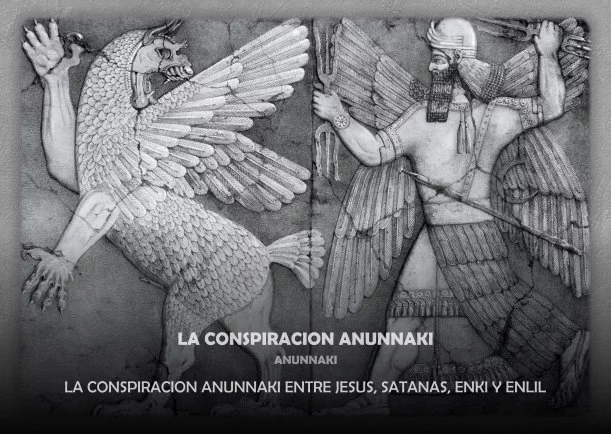 Imagen del escrito; La conspiración Anunnaki, de Annunakis