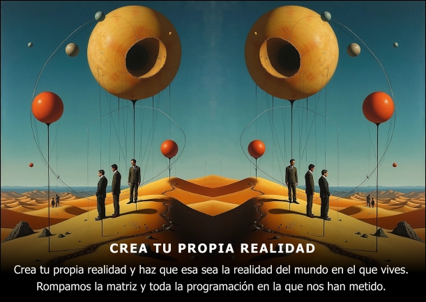 Imagen del escrito; Crea tu propia realidad, de David Topi