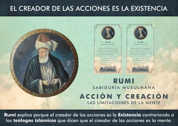 Imagen del escrito de Rumi