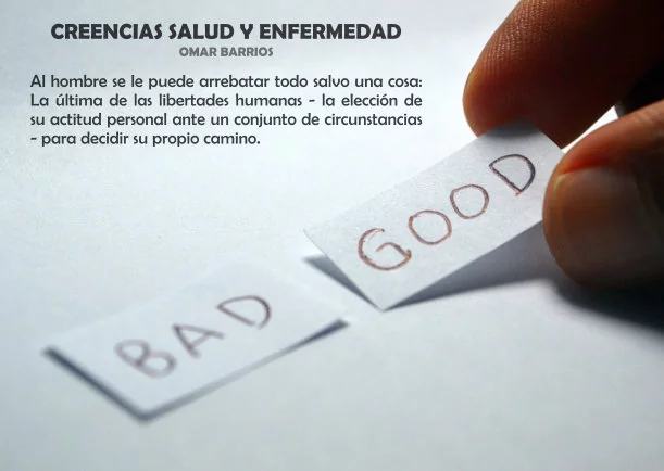 Imagen del escrito; Creencias salud y enfermedad, de Akashicos