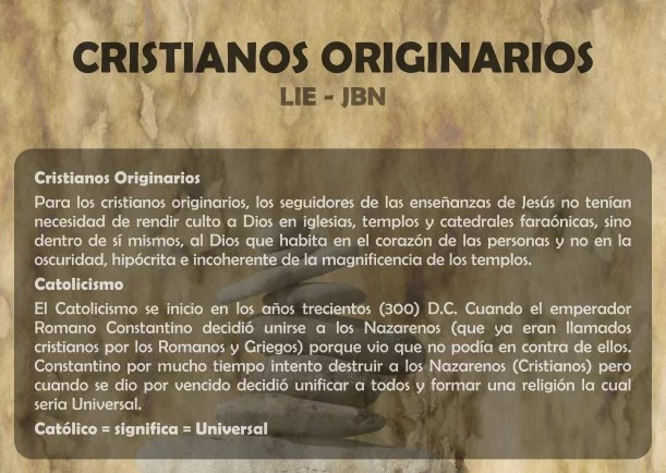 Imagen del escrito; Cristianismo: Cristianos originarios, de Jbn Lie