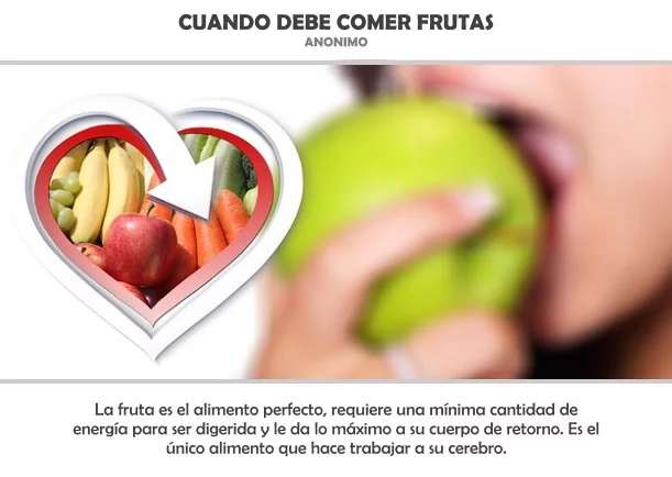 Imagen del escrito; Cuando debe comer frutas, de Jbn Lie