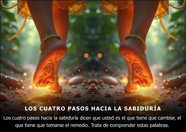 Imagen del escrito; Cuatro pasos hacia la sabiduría, de Anthony De Mello