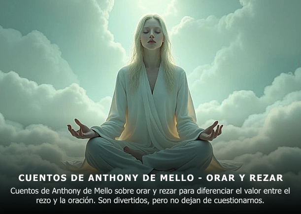 Imagen del escrito; Cuentos de Anthony de Mello sobre orar y rezar, de Anthony De Mello