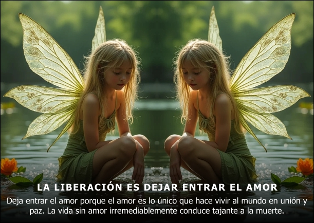 Imagen; Deja entrar el amor y la libertad; Mahatma Gandhi