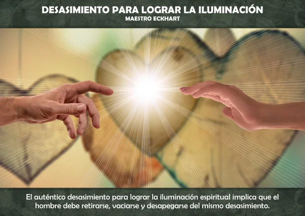 Imagen del escrito; Desasimiento para lograr la iluminación espiritual, de Maestro Eckhart