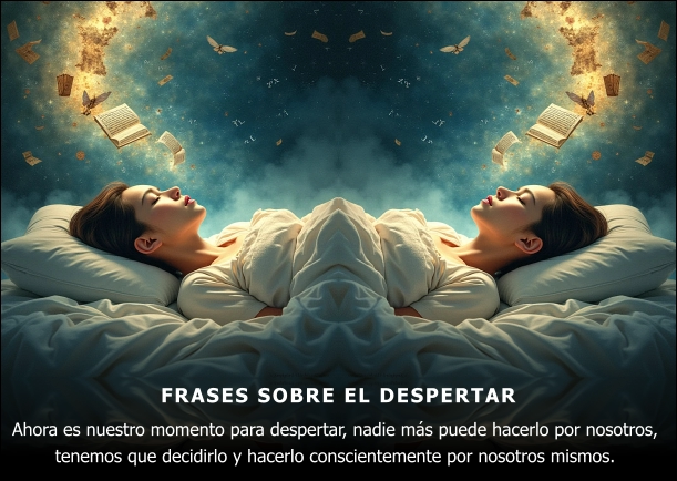 Imagen del escrito; Frases sobre el despertar, de Jbn Lie