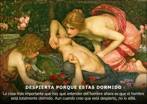 Imagen del escrito; Despierta porque estas dormido, de Osho