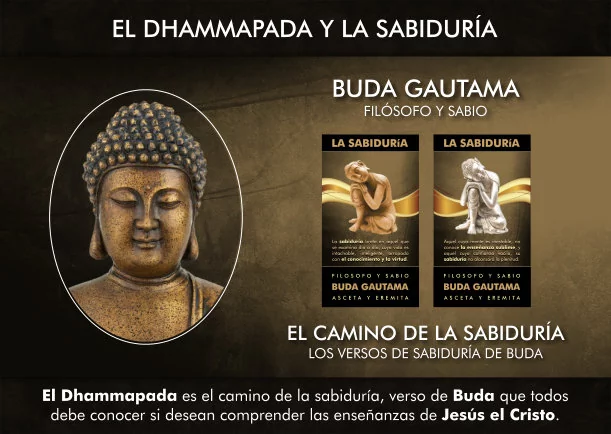 Imagen del escrito; El Dhammapada es el camino de la sabiduría, de Buda