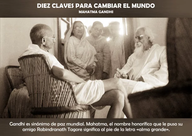 Imagen; Diez claves para cambiar el mundo; Mahatma Gandhi