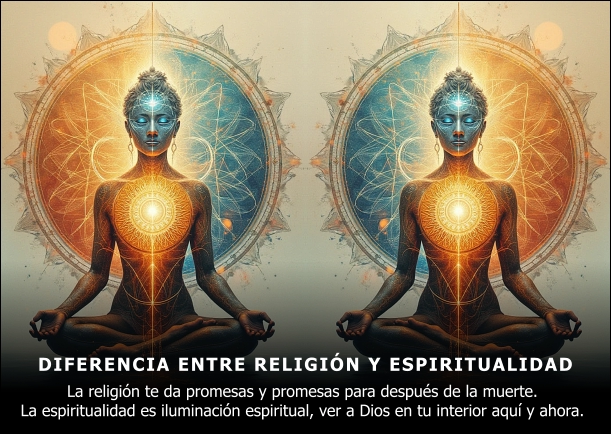 Imagen; Diferencia entre religión y espiritualidad; Osho