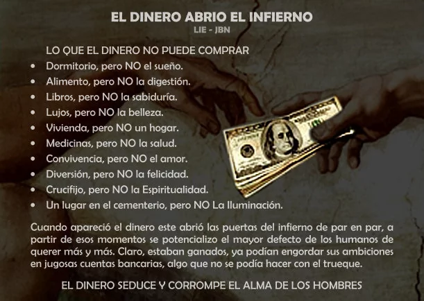 Imagen; El dinero abrió el infierno; Osho