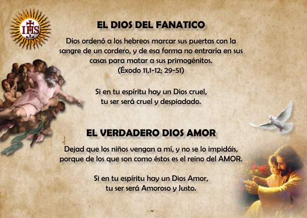 Imagen; Dios amor vs. Dios cruel; Jebuna