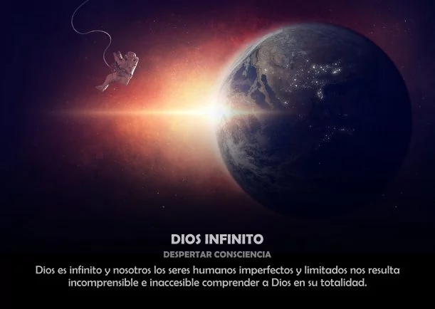 Imagen del escrito; Dios infinito, de Despertar Consciencia