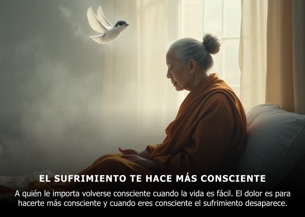 Imagen del escrito; El dolor te hace más consciente, de Krishna Das