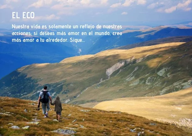 Imagen del escrito; El eco, caminando en las cordilleras, de Osho