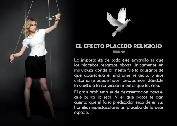 Imagen del escrito; El efecto placebo religioso, de Jebuna