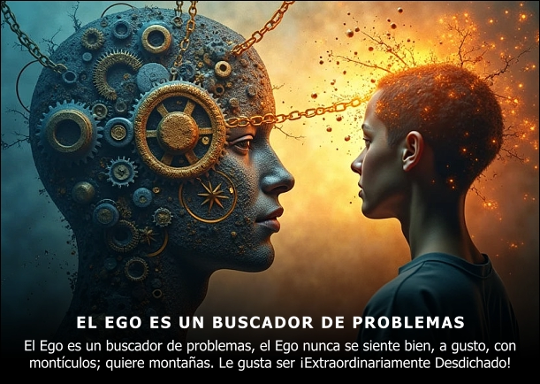 Imagen del escrito; El Ego es un buscador de problemas, de Osho