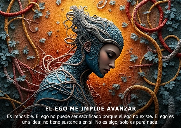 Imagen del escrito; El ego me impide avanzar, de Osho