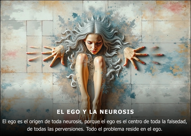 Imagen del escrito; El ego y la neurosis, de Osho