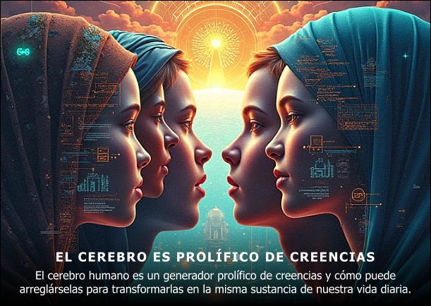 Imagen del escrito; El cerebro es un generador prolífico de creencias, de Sam Harris