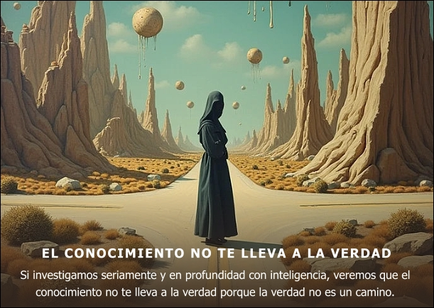 Imagen del escrito de Jiddu Krishnamurti