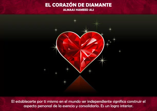 Imagen del escrito; El corazón de diamante, de A H Almaas