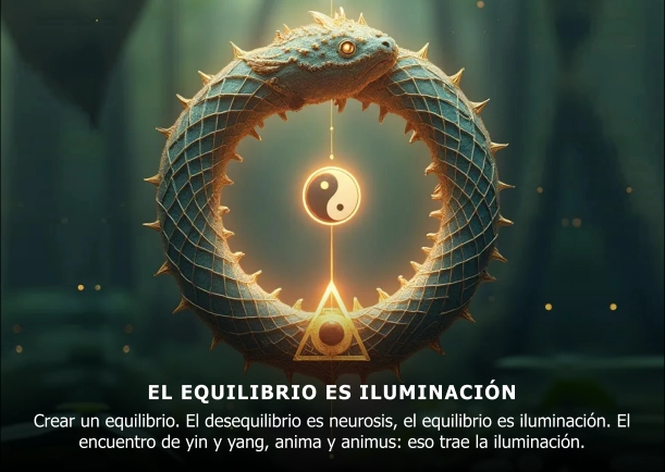 Imagen del escrito; El equilibrio es iluminación, de Osho