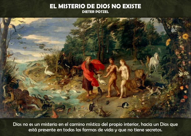 Imagen; El misterio de Dios no existe; Dieter Potzel