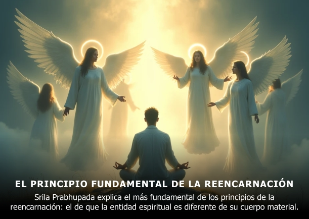 Imagen del escrito; El principio fundamental de la reencarnación, de Srila Prabhupada