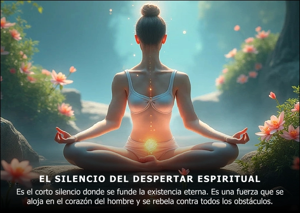 Imagen del escrito; El silencio del despertar espiritual, de Khalil Gibran