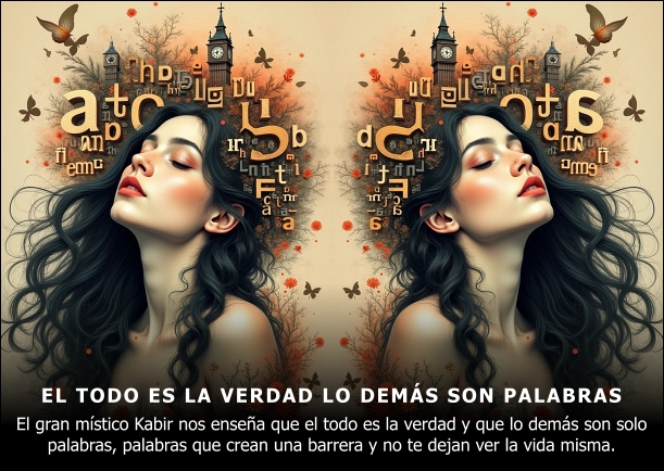 Imagen; El todo es la verdad lo demás son solo palabras; Kabir