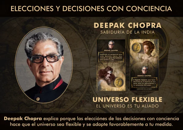 Imagen del escrito; Las elecciones y las decisiones con conciencia, de Deepak Chopra