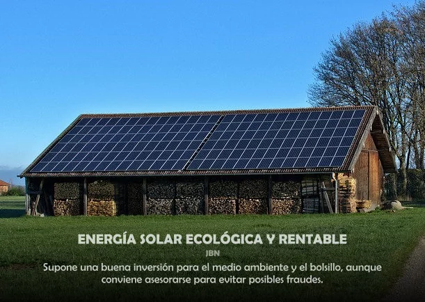 Imagen del escrito; Energía solar y ecología rentable, de Jbn Lie
