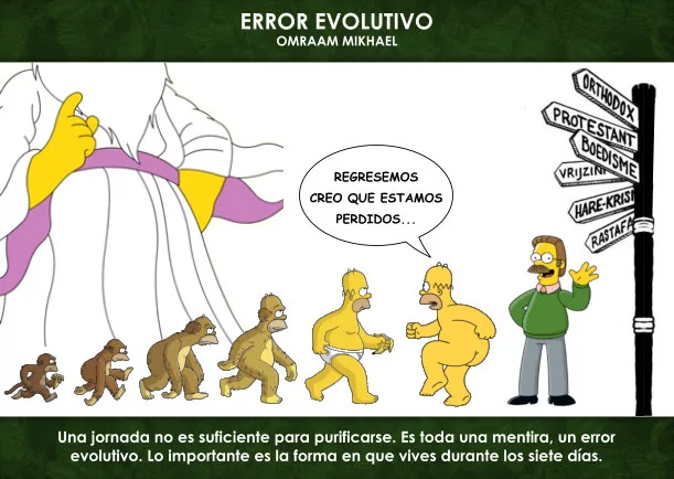 Imagen del escrito; Error evolutivo, de Omraam Mikhael