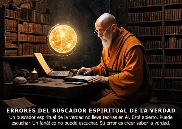 Imagen del escrito; Errores del buscador espiritual de la verdad, de Deepak Chopra