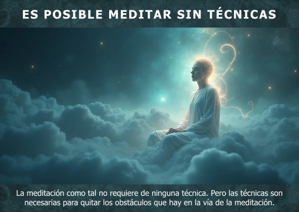 Imagen del escrito; Es posible meditar sin técnicas, de Osho