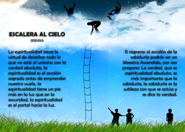 Imagen del escrito; Escalera al cielo, de Jebuna