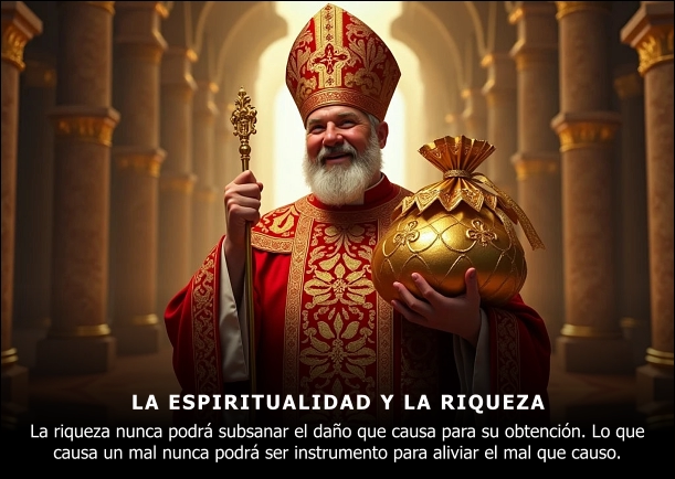 Imagen del escrito; Espiritualidad y riqueza, de Jebuna