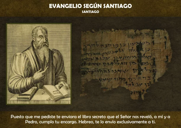 Imagen del escrito; Evangelio según Santiago, de La Biblia