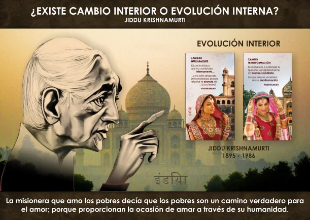 Imagen del escrito de Jiddu Krishnamurti