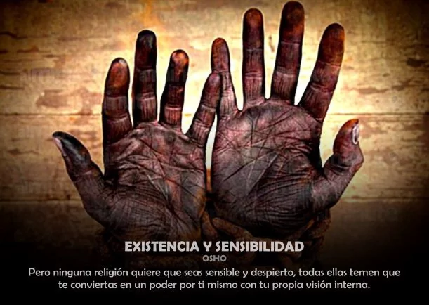 Imagen del escrito; Existencia y sensibilidad, de Osho