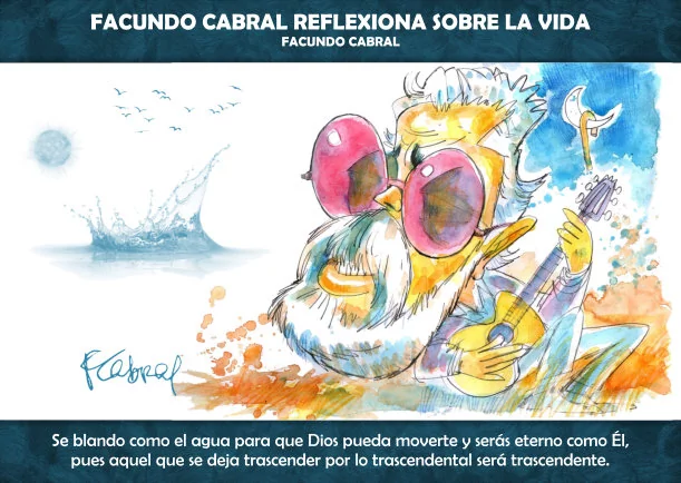 Imagen del escrito; Facundo Cabral reflexiona sobre la vida, de Facundo Cabral