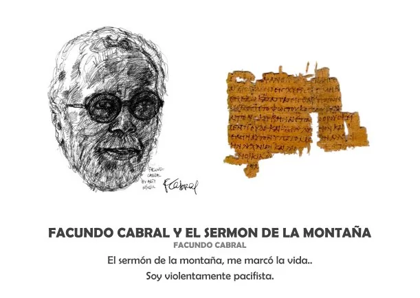 Imagen del escrito; Facundo Cabral y el sermón del monte, de Facundo Cabral