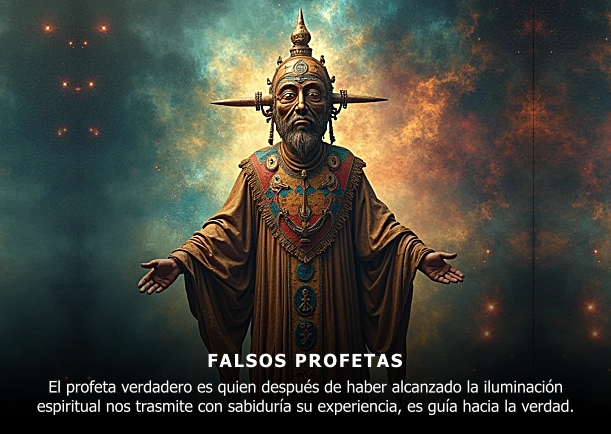 Imagen del escrito; Falsos profetas, de Jebuna