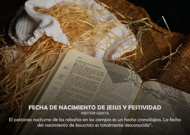 Imagen del escrito; Fecha de nacimiento de Jesús y festividad, de Sobre Jesus