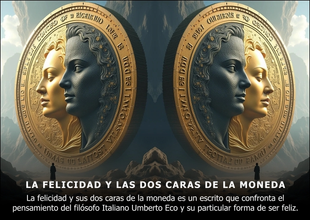 Imagen; La felicidad y las dos caras de la moneda; Umberto Eco