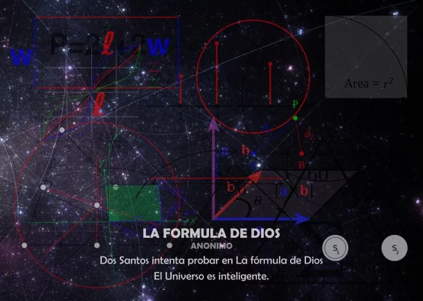 Imagen del escrito; La formula de Dios, de Sobre Dios