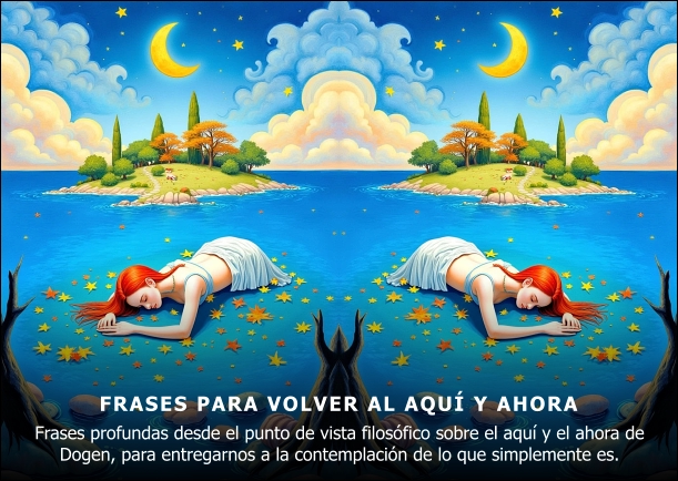 Frases para volver al aquí y ahora - POR: DOGEN ZENJI